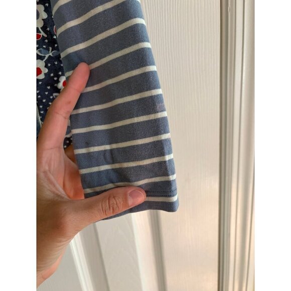 Mini Boden Shirt Floral Striped - Picture 4 of 5